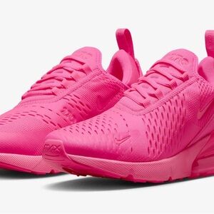 Nike Women's Air Max 270 Triple Hyper Pink Bubblegum Sneakers